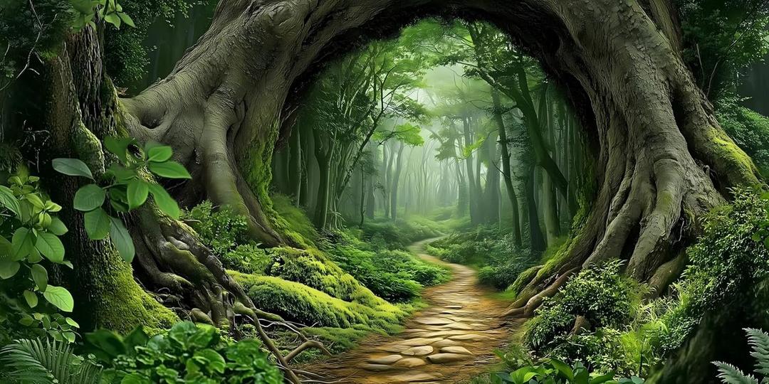 Tree Hole Aquarium Fish Tank Background Tropical Forest Plants Reptile Tank Background 24x12 Inches PVC Glass Container Decoration with Tapes