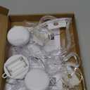 3 Pack Christmas Window Lights, Multicolor X-Mas Tree, Reindeer, Bell Lights, Battery Operated Christmas Window Decorations Light up with Suction Cup and Timer Function for Window Glass Wall Decor