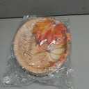 50 PCS Thanksgiving Paper Plates Large 9" X 11" Woodgrain Pumpkins Oval Plates Maple Leaf Napkins Disposable Autumn Dinnerware for Harvest Thanksgiving Party Decorations