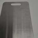 304 Stainless Steel Cutting Board - Double Sided Metal Chopping Board for Kitchen, Dishwasher Safe, Small, 13.0x9.2in