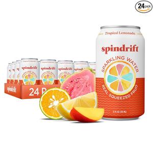 Tropical Lemonade Spindrift Sparkling Water 24pk x12oz l 20lbs.   BB 01/22/26