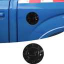 for F150 Gas Cap Fuel Filler Door Tank Cover Trim for Ford F150 2004 2005 2006 2007 2008 Black Exterior Accessories
