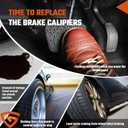2pc Rear Brake Calipers Fit for Ford F-150 2004-2011 & Fit for Lincoln Mark LT 2006-2011 Replaces# 184858 184859