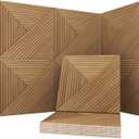 Soon Global Acoustical Wall Panels, 6-Piece 23.62 X 23.62 Inches Art Acoustic Panels, Decorative Acoustic Panels, Acoustic Wall Panels, Sound Absorbing Wall Art, Arcadian Vortex