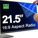 2 Pack 21.5 Inch Privacy Screen for 16:9 Widescreen Monitor, Magnetic Removable Anti-Spy Filter, Anti-Glare Blue Light Reduction Screen Protector, Anti-Scratch