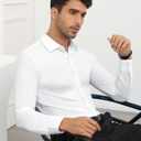 Lion Nardo Stretch Mens Dress Shirts Long Sleeve Slim Fit Dress Shirts for Men Muscle Fit Wrinkle Free Button Down Shirt (XL)