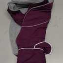 Lelepet Warm Dog Coat Waterproof Dog Jacket for Large Dogs Reflective Fleece Vest with Adjustable Buckle Hook & Loop Windproof Cold Weather Coats for Small Medium Large Dogs, Dark Purple, L