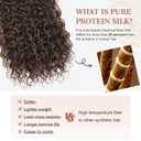 Clip in Hair Extensions, FLUFYMOOZ 4PC 100 Pure Protein Silk Hair Extensions Long Soft Natural Hairpiece 20 Inch Curly Hair Extension for Women (Reddish Brown)