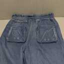 Women Baggy Barrel Jeans High Waisted Y2k Drawstring Bow Tie Cargo Jean Retro Wide Leg Ankle Denim Joggers, L