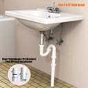 Bathroom Sink Drain Kit,for Most 1-1/4 Bathroom & Kitchen Sink Drain Repair,1-1/4 P Trap or S Trap Sink Plumbing Kit,Sink Pipe Replacement Parts