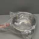 Stainless Steel Perforated Metal Colander Strainer with Long Red Handle Sieve Sifters Use for Kitchen Food Pasta Noodles Spaghetti Vegetables Silver - 10.24 inch (C072-Mer-26)