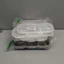 6Pack Stainless Steel Snack Containers for Kids Adults, Reusable 3 Compartment Snackle Box Container with Leakproof Lids Metal Bento Lunch Boxs Food Storage Containers for Travel Picnics Office School