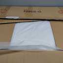 Ottoman Storage Ottoman Bench Semi PU Synthetic Leather Footrest Footstool with Hinged Lid for Living Room, Bedroom, Entryway, White and Black-2, 35"X23.5"X17.5"