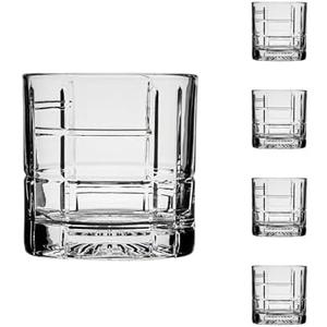 Ocean by Anchor Hocking Traze Future Rocks Glasses (4-Pieces), 12-ounce, Dishwasher Safe
