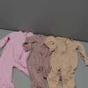 Aablexema Baby Pajamas Bamboo Rayon Zipper, 3pcs Unisex Infant Outfit with Mitten One Piece Footie Sleepwear, 3-6M