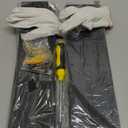 Black Floating Shelves for Wall Decor, Wall Mounted Wood Storage Shelf for Bedroom, Living Room, Bathroom, Kitchen, Nursery, Display Picture Ledge Shelf with Lip Set of 2-14 Inches, Black (13.6in)