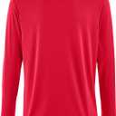 Mizuno Boys Nxt Long Sleeve Tee T-Shirt, Red, Medium US