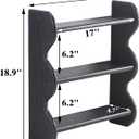 100% Solid Wood Floating Shelf, Vintage Wall Shelves Wall Mounted Storage Rack 3-Tier, Farmhouse Decor Hanging Shelf Display Shelves for Apartment, Living Room and Bedroom