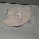 Baby Girl Sun Hat Toddler Beach Hats with UPF 50+ Protective Infant Summer Hat with Wide Brim Baby Girls Bucket Hat (6-12 Months, Khaki Stripe)