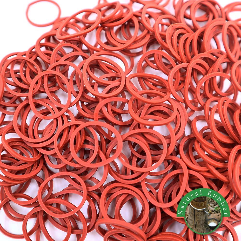1000 Soft Elastic Hair Accessories 250 Pcs per Pack (Light Brown - 4 Packs) - Stretchy Hair Ties, No Damage Rubber Bands for Braids, Made in Vietnam