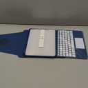 Harvopu for iPad 10th/11th Generation A16 Case with Keyboard, 360 Rotation Detachable Cover with Pencil Holder, Multi-Touch Trackpad, 7 Colors Backlit Keyboard for iPad (A16)/10th Gen (Navy Blue)