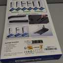 PS5/Slim/Pro Cooling Station with Auto Turbofan & 3-Level Speed, PS5 Vertical Stand Cooling Fan Station with Controller Charger, Cooler Docking Station for PlayStation 4 Adapters (All PS5 Models, Black&White)