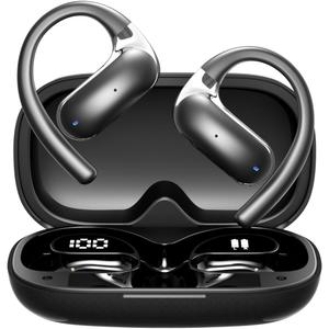 AI Translation Earbuds Real Time,3 in 1 Tranlation Headphones,144 Languages Translator Earbuds,Voice/Video Call,Bluetooth 5.4 Translating Earbuds for Business Travel Learning (Black)