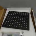 Heyalan 8 Inch Shower Head and Handle Set Square Shower Faucet Set Bathroom Rainfall Shower Faucet Set Stainless Steel Showerhead Single Function Shower Trim Kit,Male Thread Valve,Matte Black Recycled Claim Standard Blended