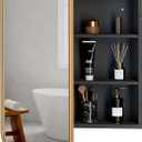 20"x26" Gold Bathroom Medicine Cabinet Rounded Rectangle Mirror