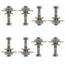 8pcs Furniture Rocking Chair Bearing Connecting Piece Rocking Chair Bearing Screws Bolts Kits Rocking Chair Furniture Hardware (45MM)