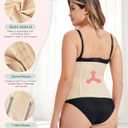MERYOSZ Waist Trainer for Women Tummy Control Shapewear Compression Mesh Body Shaper Waist Cincher Corset Sport Girdle (Beige, XXL)