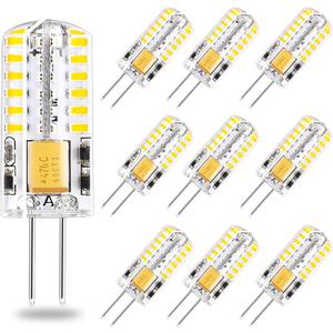 G4 LED Bulbs 12V Led Light AC/DC Bi-Pin Base Landscape Bulbs Non Dimmable 3 Watt 12v - G4 Bulb LED Lighting Equiavlent to 30W Low Voltage Warm White 2700K 10-Pack