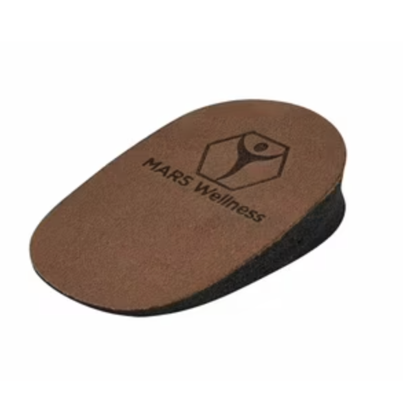 Premium Adjustable Orthopedic Heel Lift  Made in the USA  for Heel Pain and Leg Length Discrepancies  Medium Pack of 2 Brown