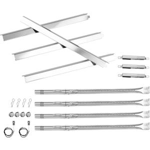 463365021 463366022 Grill Replacement Parts for Charbroil Performance 4 Burner 463365021 463354021 463352521 463351021, 5 Burner 463448021, G325-0002-W1 Heat Plate, G327-2100-W1 Burner, Crossover Tube