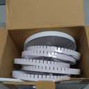 iDavosic.ly 5 Tier Rotating Earring Holder Organizer with Metal Tray, Adjustable Plastic Dangle Display Stands Tree with 285 Grooves, Large Hoop Storage Rack Tower, White