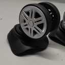 Replacement Luggage Wheels - 2 Pack Plastic Luggage Wheels, Trunk Wheels, Universal Wheel Replacement Luggage Suitcase Wheels for Luggage Suitcase Trolley, Mute Double Row Wheels