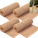 4 Rolls Natural Jute Burlap Tree Wraps, 7.8"9.8' Winter Tree Protector Wraps Garden Trees Trunk Guard Plant Wrap Shrub Plants Bandage Wrap for Keep Plant Warm