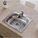 Dayton D125221 Single Bowl Drop-in Stainless Steel Sink 25 x 22 x 6.5625"