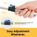 Telescopic Grabber Reacher Tool, 5-Level Adjustable (23'' to 41'') - Extendable Gripper and Reaching Tool - Heavy Duty Pick Up Stick Grabbers for Elderly, Surgery Recovery Must Haves (Blue-2pc)