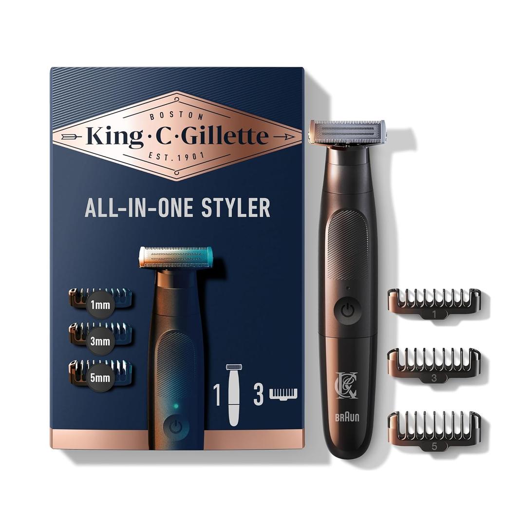 King C. Gillette All-in-one Styler with CenterCut Technology for Ultimate Efficacy & Closeness, Cordless Design, and Easy, Fast Grooming