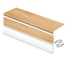 Cap A Tread Stair Renewal System 47-in x 12.125-in x 2.1875-in Fair Sugar Maple Type 2 Kit with Reversible Riser Laminate Square edge Stair Tread, 2-pack