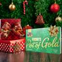 HERSHEY'S Christmas Pot of Gold Milk Chocolate Caramel Truffles Box, Candy Gift Set, 24 Total Pieces, 8.75 Ounces (EXP 05/01/25)