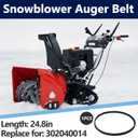 302040014 Snowblower Auger Drive Belt for Powersmart DB7659/DB7659H Snow Thrower, Snow Blower Replacement Parts V-Drive Belt, Snow Thrower Belt