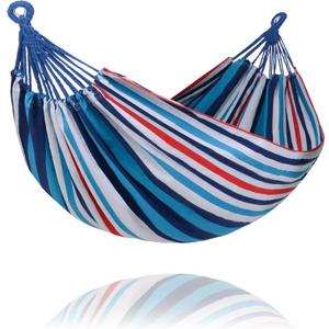 SUNCREAT Hammock Replacement for Stand, Double Hammock Without Stand, Ocean Stripes