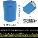 2pcs Small Fitness Cell Phone Armband Sleeve for Fitness Running Arm Band Pouch for Fitness Exercise Workout for iPhone 5 5S SE 6 6S 7 8 11 12 XS XR 13 Airpods Android Samsung Galaxy S5 S6 S7