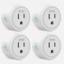 4 Pack, Mini Smart Plug, WiFi Outlet Works with Ale.xa and Go~Ogle Home from_Go.'sund'