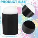 2 x 10Pcs Finger Sponge Daubers – Reusable Ink Daubers for Finger Painting, Card Making, Stamping, DIY Crafts, Ink Blending Brushes, Art Projects (Black)