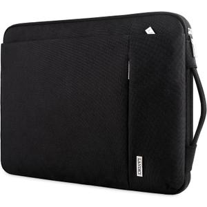 LANDICI 360 Protective Laptop Sleeve 11.6 Inch for Surface Pro 7 8 9/Laptop Go 2 3, MacBook Air 11, Small Computer Bag Carrying Case for 11-12 Inch Chromebook, Slim, Shockproof, Waterproof, Black
