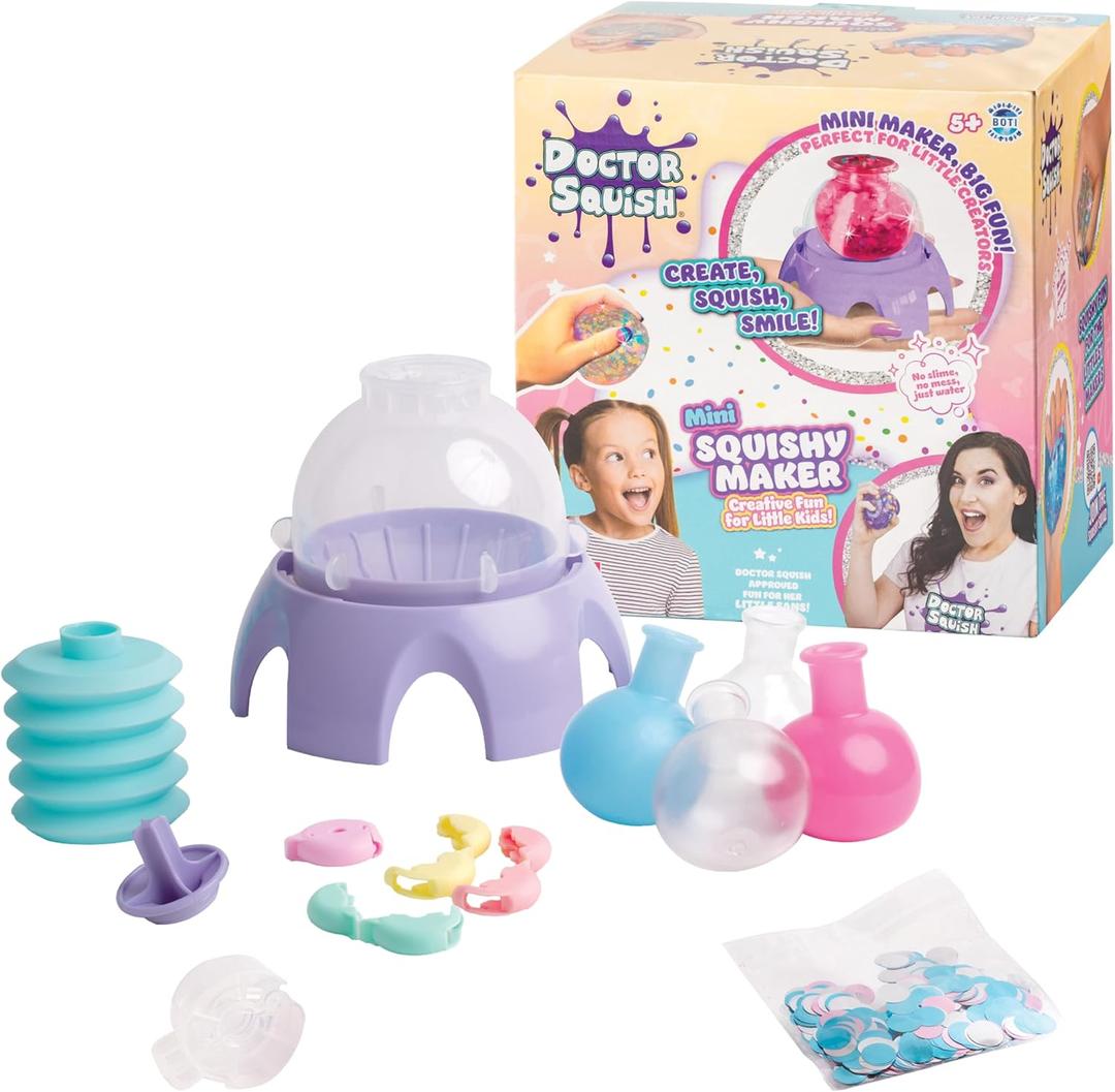 Doctor Squish Mini Squishy Maker | DIY Squishy Making Kit for Kids Ages 5 & Up | Make Your Own Squishies with TPR Balloons | Easy Maker Toy