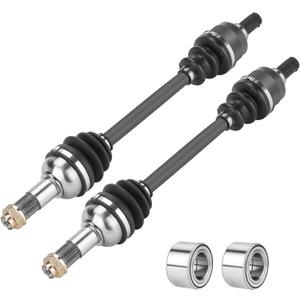 Rear Left & Right CV Axle Shaft with Wheel Bearing for Yamaha Grizzly 550 700 2007-2014, Kodiak 450 2018-2021 28P-2510F-00-00, 28P-2518E-10-00, 28P-2530V-00-00